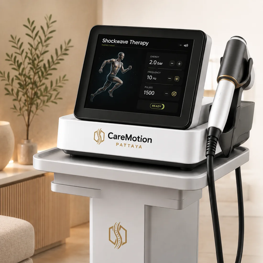 Shockwave Therapy equipment at CareMotion Pattaya